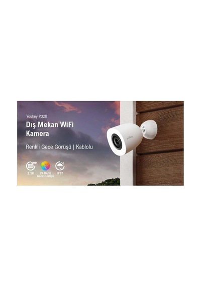 P320 2.5k Dış Mekan Güvenlik Kamerası Ip67 Su Geçirmezlik,wi-fi 6,araç Ve İnsan Tespiti, İki Yönlü Sesli İle