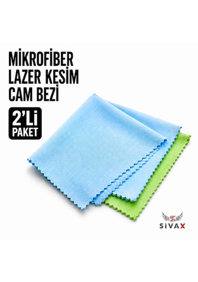 40x40 Cam Bezi 2 Li Paket İz Bırakmaz Oto Cam Bezi
