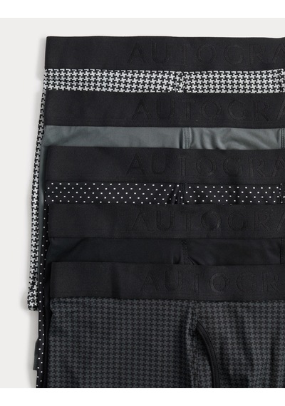 Marks & Spencer Autograph 5'li Desenli Boxer T14005405a Siyah Mix