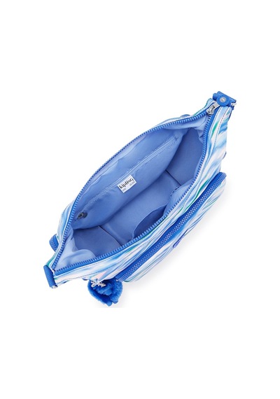 Kipling Kıplıng Gabb Orta Boy Omuz Çantası Desenli Dıluted Blue Beyaz - Mavi