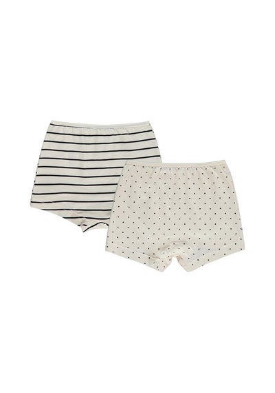 Civil Girls Puantiye 2-10 Yaş Kız Çocuk 2'li Boxer - Standart