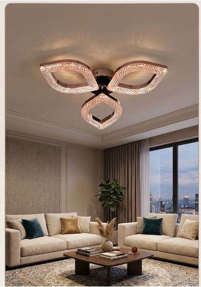 Lzy Avize Store Kristal Damla 3 Lü Gold Avize Şık Salon, Mutfak, Çocuk Odası, Antre Aydınlatma