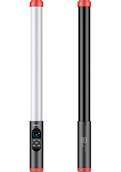 Jmary FM-128RGB OLED Ekran Göstergeli RGB Led Işıklı Su Geçirmez Aydınlatma Çubuğu JMARY-TA84068