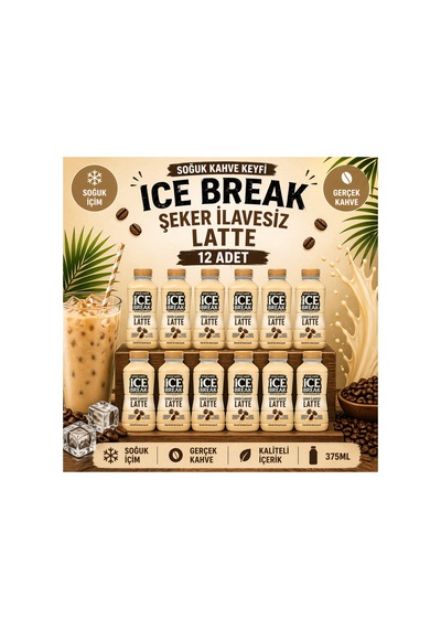 İce Break Şekersiz Latte 12 Adet Diğer