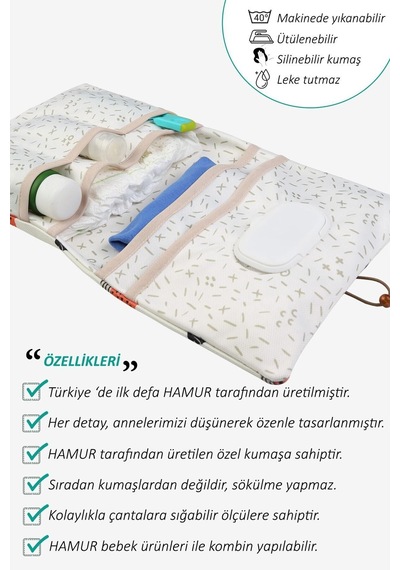 Anne Bebek Bakım Çantası Yenidoğan Alt Açma Değiştirme Düzenleyici Çantası Organizer Poyraz