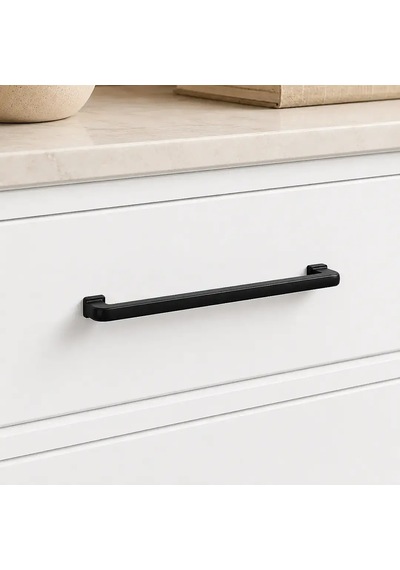 System Mobilya Kulbu Siyah Renk 160mm Kulp Sy4715 0160 Al6 Çok Renkli