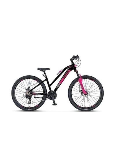 Ümit 2679 Motıon L-2d Kadın Dağ Bisikleti 356h 26 Jant 21 Vites Siyah Siyah Pembe Çok Renkli