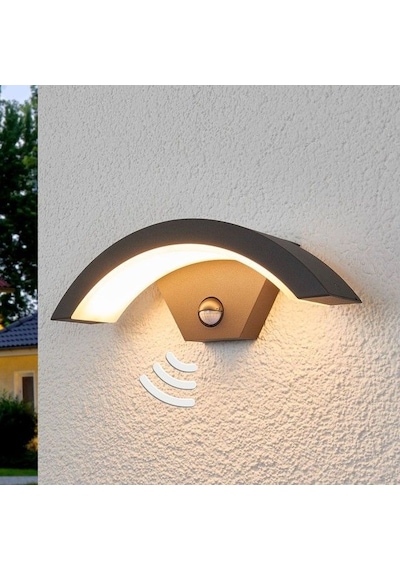 Elektrikle Çalışır, Sensörlü 24 Watt İç Ve Dış Mekan Led Duvar Aplik 3000k G. Işığı Led Armatür Gün Işığı - Sarı