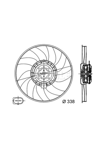 Mahle Cff 313 000s Fan Motoru 200w 350mm Audı A4 A5 Q5 1,8 / 2,0tfsı 2,0 / 3,0tdı 07