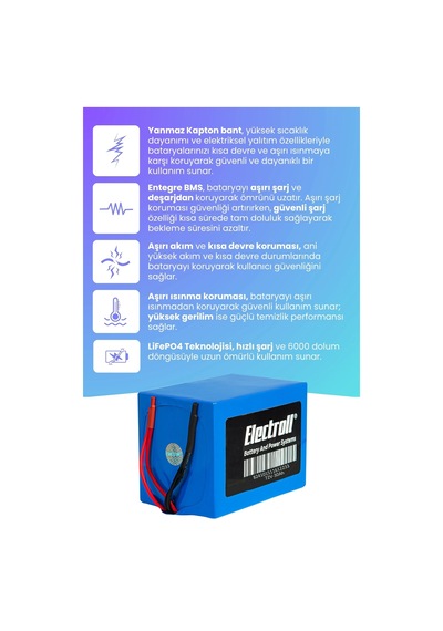 Falcon Enjoy Plus Batarya Eko Kapasite Lifepo4 72v 30ah Elektrikli Motosiklet Bataryası
