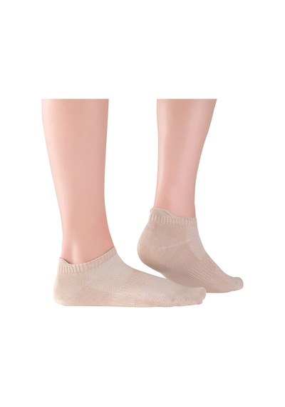 Elyfer 4 Çift Bambu Kadın-Erkek Unisex Yumuşak Terletmez Patik Çorap