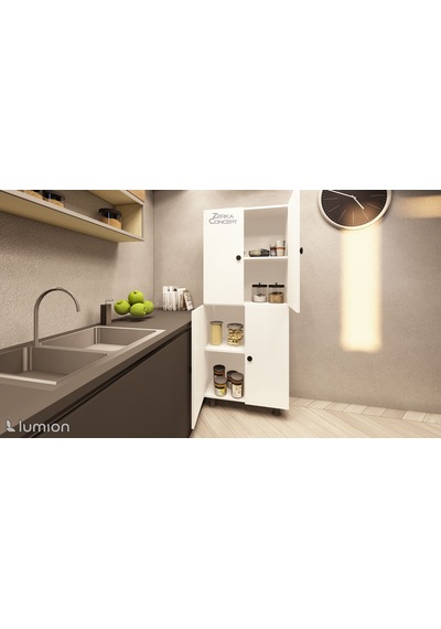 Modus Çok Amaçlı Mutfak Banyo Ayakkabılık Dolabı 70 Cm 6 Bölmeli
