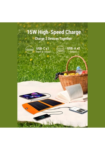 10w Çift Güneş Panelli 10000mah Solar Powerbank Led Fenerli, Kamp Yürüyüş Dağcılık Motor Ve Acil Durumlar İç