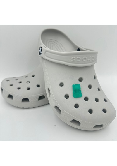 Crocs Terlik Süsü Ve Aksesuarı , Çanta Süsü Jibbitz Hribo Ayıcık Şeffaf Alt 05 Görsel Figür Aksesuar Yeşil