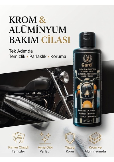 Motorsiklet Krom Ve Alüminyum Bakım Cilası 125 Ml