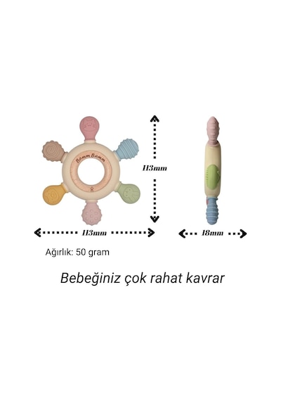 Diş Kaşıyıcı Silikon Hafif Ve Rahat Kavranır Diğer