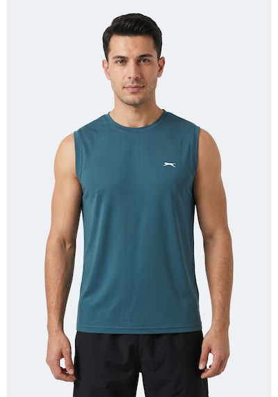 Slazenger Herofıt Erkek Kolsuz Petrol Atlet