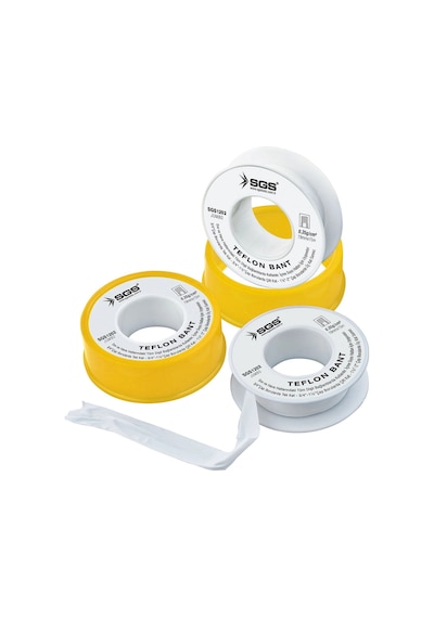 Sgs Teflon Bant Jumbo 19 Mm X 30 M X 0,35 Gr 5 Adet Sgs1202