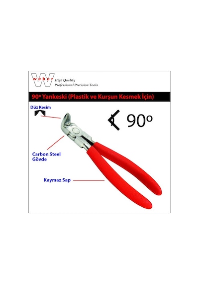 Weber 1231 Plastik Ve Kurşun Için Yan Keski 150 Mm