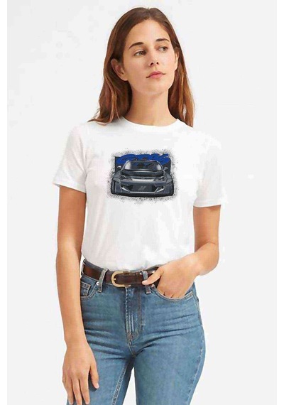 Pubg Logo Tas Alev Baskılı Beyaz Kadın Tshirt (534309124)