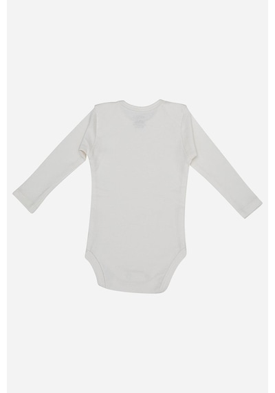 Arma Yıldız %100 Organik Pamuklu Beyaz Uzun Kollu Bebek Body 5'li Paket Beyaz