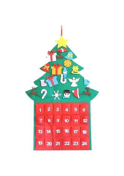 Noel Ağacı Advent Takvim Panelleri Kiti Kuşak Tatil Ev Dekor