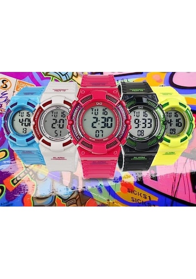 Q&q M138j003y 3-9 Yaş Pembe Renkli 10 Atm Alarmlı Işıklı Kronometreli Dijital Su Geçirmez Çocuk Kol Saati Çok Renkli Q&q M138j003y 3-9 Yaş Pembe Renkli 10 Atm Alarmlı Işıklı Kronometreli Dijital Su Geçirmez Çocuk Kol Saati Çok Renkli