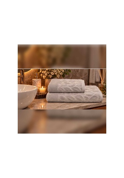 Nurpak 2'li Banyo Seti - Yasmina Tekstil %100 Pamuk Çok Renkli - 936095836 Çok Renkli