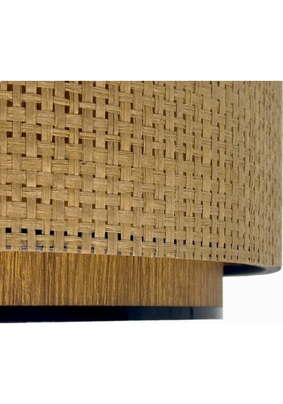 Modern Doğal Hazeran Rattan Hasır Avize Ahşap