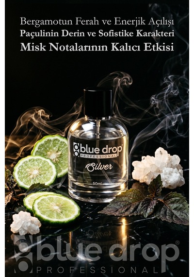Blue Drop Silver Premium Erkek Parfüm EDT 50 ML