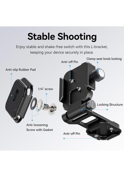 Ulanzi Uka Quick Release Katlanabilir Kamera L-bracket - C023