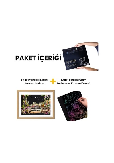 Scratch Kazıma Seti Geyik
