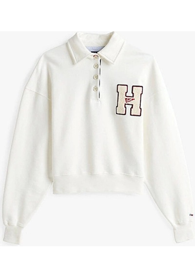 Tommy Jeans Kadın Beyaz Tjw H Graphic Sweatshirt Çok Renkli