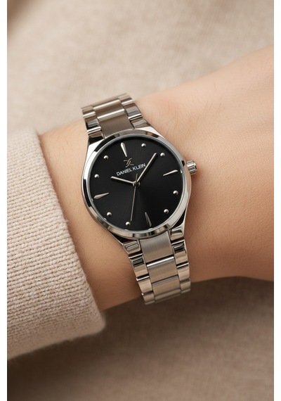 Daniel Klein 8682308439139 Limited Edition Classic Çelik Kordonlu Sevgili Çift Kol Saatleri Gümüş - Siyah