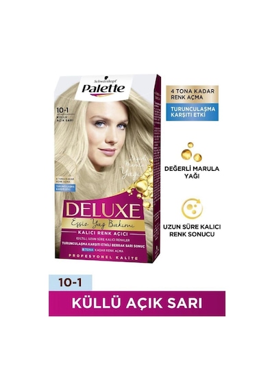 Palette Deluxe 10 - 1 Küllü Açık Sarı X 2 Adet Saç Boyası