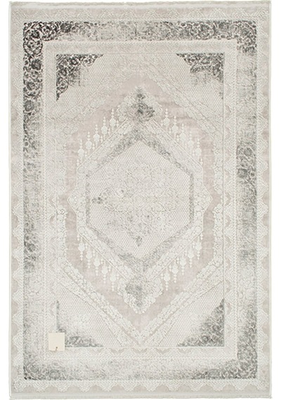 Çam Halı Essence 6362 Gri Tuğra Halı Modern Desen Salon Halısı