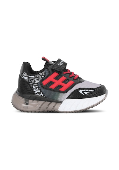 Slazenger Enzo P Unisex Çocuk Siyah / Kırmızı Günlük Spor Ayakkabısı