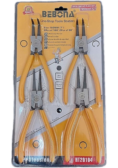 Sekmen Pense Takımı 4 Parça 180 Mm
