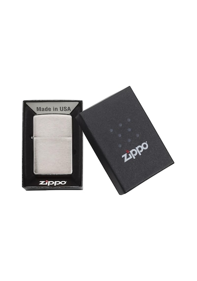 Zippo Çakmak 200 Classic Brushed Chrome Lighter. Klasik Fırçalama