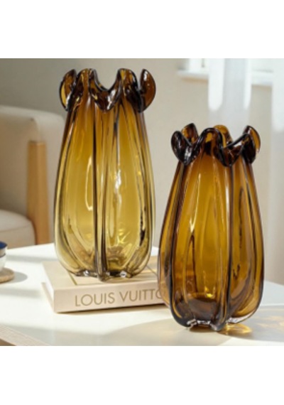 Ca-112 Amber Torba Vazo Set Dekoratif Vazo Şık Modern Ev Aksesuarı Dekor Çok Renkli