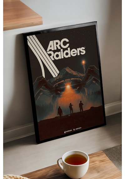 Arc Raiders Siyah Ahşap Çerçeveli Poster, Dekoratif Oyun Duvar Tablosu