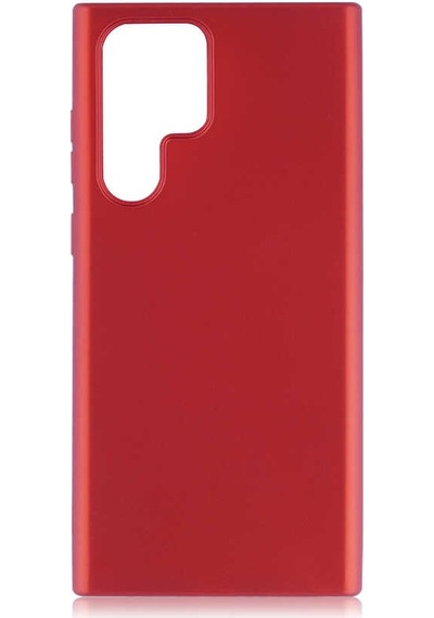 Zore Galaxy Uyumlu S22 Ultra Kılıf Premier Silikon Kapak - Kırmızı Kirmizi