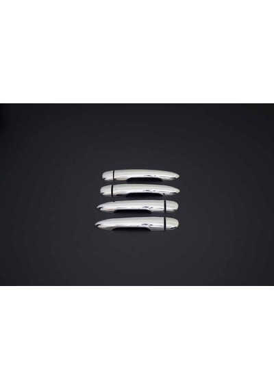 Renault Megane 2 Sedan/hb/sw Uyumlu Kapı Kolu 4 Parça 2004-2010 Paslanmaz Krom