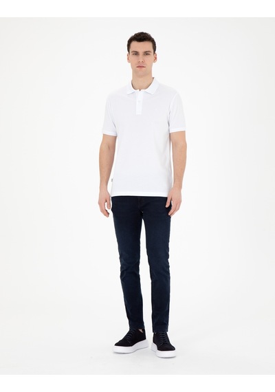 Pierre Cardin Erkek Beyaz Tişört Basic 50280754-Vr013 Beyaz