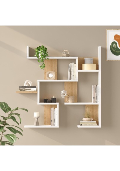 Wall 26 Duvar Rafı Sepet-beyaz Wal26-sw Sepet Ceviz