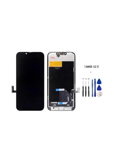 Tkgz Apple Uyumlu iPhone 13 Pro Max Lcd Ekran Dokunmatik A+a Kalite + Tamir Seti