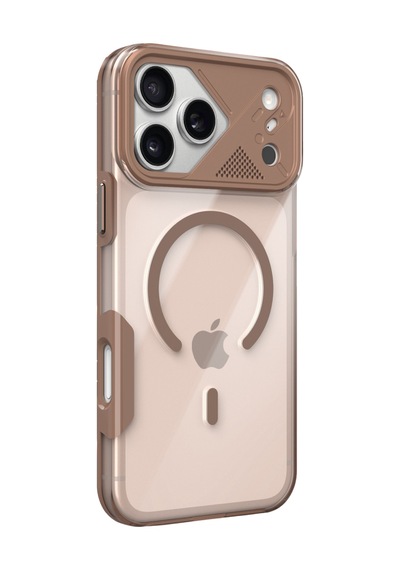 Joko Apple Uyumlu iPhone 17 Pro Max/18 Pro Max Zinko Magsafe Kapak - Çöl Titanyum