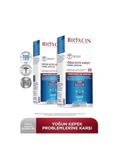 Aqua Thermal Ds Yoğun Kepeğe Karşı Etkili Şampuan 200 Ml 2 Li Set