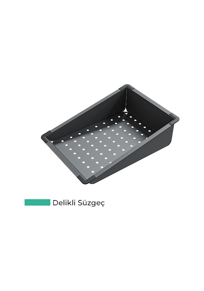 Angel Akıllı Granit Evye + Aksesuar Set Antrasit 60x49 İsimdebelirtilmiş