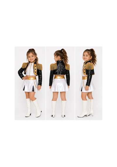 Buse&Eylül Bebe Rumi K-pop Siyah Beyaz Altın Kız Çocuk Sahne Kostümü Doğum Günü Parti Elbisesi Buse&Eylül Bebe Rumi K-pop Siyah Beyaz Altın Kız Çocuk Sahne Kostümü Doğum Günü Parti Elbisesi